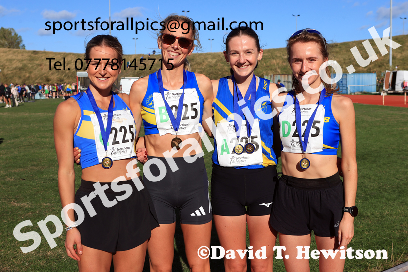 Senior Women, 2026 Northern Mens 6 and Womens 4 Stage and Youngsters Relays, Silksworth, Sunderland. Photo: David T. Hewitson/Sports for All Pics